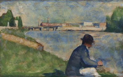 Tutkimus "Bathers at Asnières" tekijältä Georges Seurat