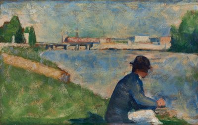 Tutkimus uimareille Asnièresissa, n. 1883-1884. tekijältä Georges Seurat