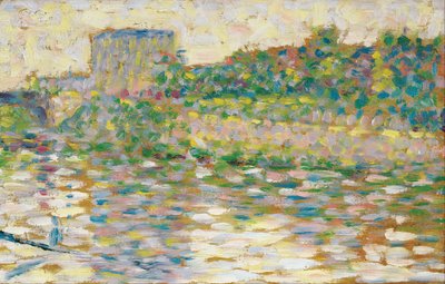 Seine Courbevoien kohdalla tekijältä Georges Seurat