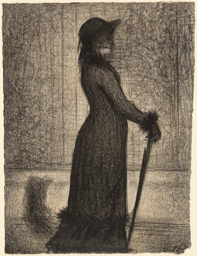 Nainen kävelyllä tekijältä Georges Seurat