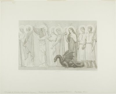 Saint Genevièven pastoraalielämä (oikea paneeli) tekijältä Georges William Thornley