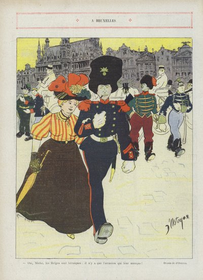 Brysselissä. Kuvitus Le Rirelle tekijältä Georges d 1878 1937 Ostoya