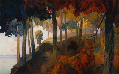 Arkadian maisema (öljy kankaalle) tekijältä Georges de Feure