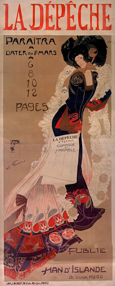 Lähetys, c. 1900. tekijältä Georges de . Feure