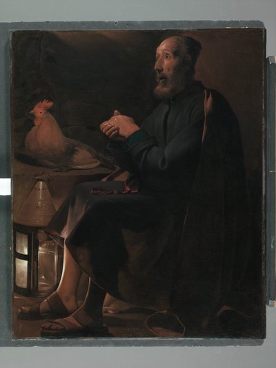 Katuva pyhä Pietari, 1645 tekijältä Georges de La Tour