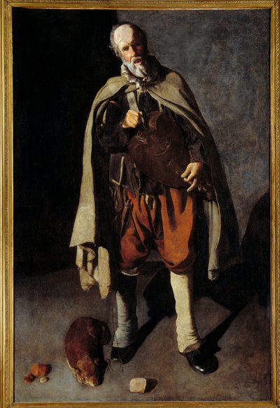 Vanha koira. Tornin Georgen maalaus (1593-1652) tekijältä Georges de La Tour