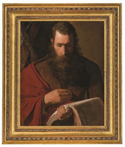 Pyhä Andreas (öljy kankaalle) tekijältä Georges de la Tour