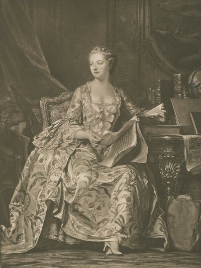 Madame de Pompadour tekijältä Georges de la after Tour