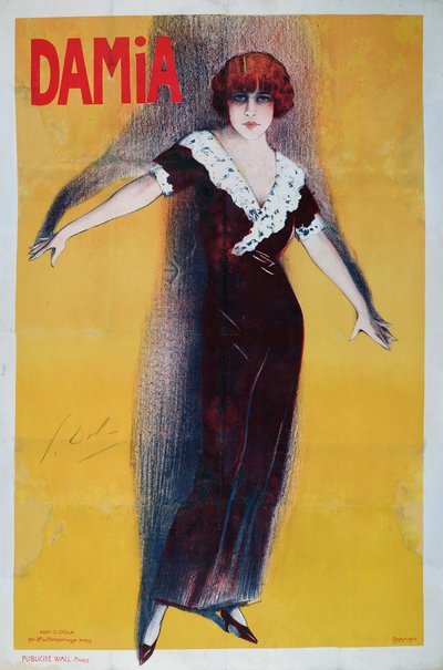 Damia-mainosjulisteet (1889-1978) tekijältä Georges pseudonym of Edmond Vernier Dola