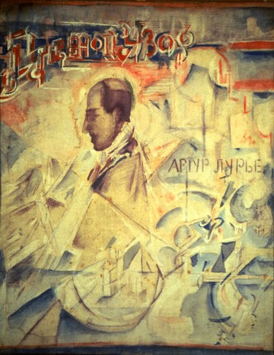 Agenda. Säveltäjä Arthur Lourién muotokuva 1891-1966, 1918 tekijältä Georgy Bogdanovich Yakulov