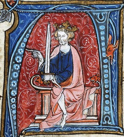 Conrad I nuorempi, Itä-Frankian kuningas, Jacob van Maerlantin Spieghel Historiael -teoksesta, noin 1330 (33526342263). tekijältä Georgia Levan Ramishvili from Tbilisi