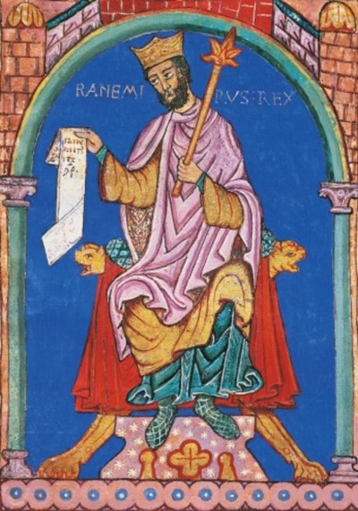 Leónin kuningas Ramiro II, pienoiskuva kuninkaallisten etuoikeuksien luettelosta, Espanja 12. vuosisata (21404317065). tekijältä Georgia Levan Ramishvili from Tbilisi