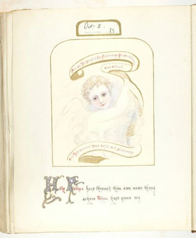Nimetön [kerubi ja uskonnollinen teksti], 185568. tekijältä Georgina Cowper