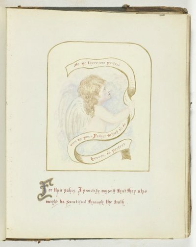 Nimetön [kerubi uskonnollisella tekstillä], 185568. tekijältä Georgina Cowper