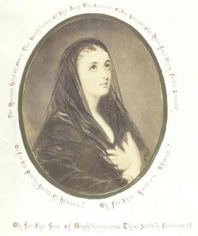 Nimetön [hurskas nainen hunnussa], 1868. tekijältä Georgina Cowper