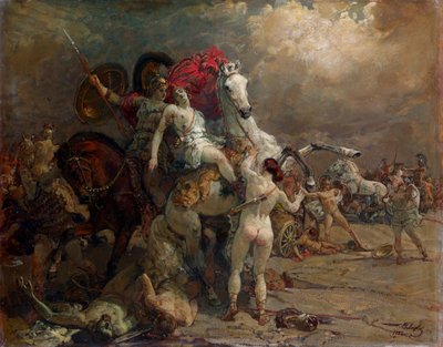 Loukkaantunut naissoturi Camille tekijältä Georgiy Konstantinovich Savitsky