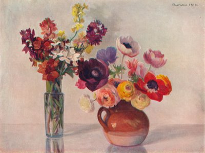 Anemones and Wallflowers, c1909 tekijältä Gerard Chowne