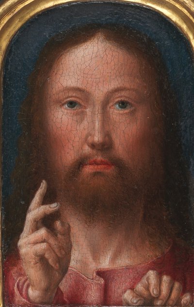 Kristuksen siunaus, n. 1500-1505. tekijältä Gerard David