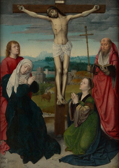 Ristiinnaulitseminen, n. 1495. tekijältä Gerard David