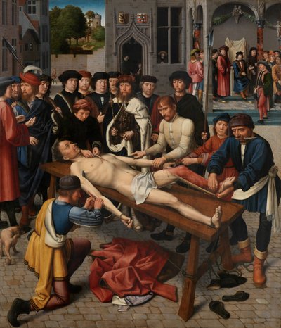 Sisamnesin nylkeminen tekijältä Gerard David