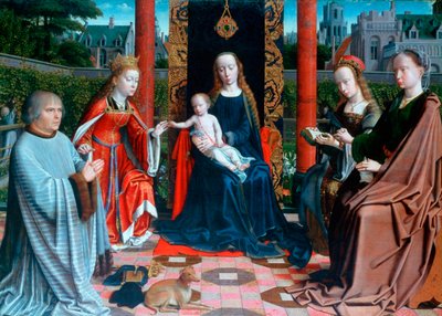 "Pyhän Katariinan mystinen häät", 1505-1510 tekijältä Gerard David
