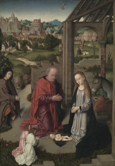 Syntymä, n. 1485-1490 tekijältä Gerard David