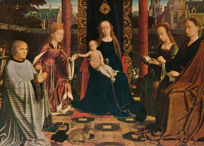 Neitsyt ja lapsi pyhien ja lahjoittajan kanssa, 1510, 1909 tekijältä Gerard David
