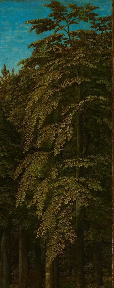 Näkymä metsässä, triptyykin oikea ulompi siipi tekijältä Gerard David