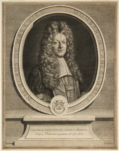 Nicholaus de Malézieu tekijältä Gérard Edelinck