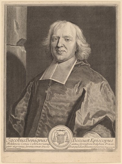 Jacques Benigne Bossuet tekijältä Gerard Edelinck after Hyacinthe Rigaud