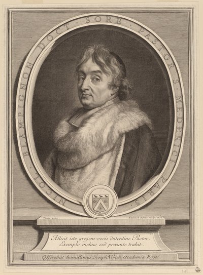 Nicolas de Blampignon tekijältä Gerard Edelinck after Joseph Vivien