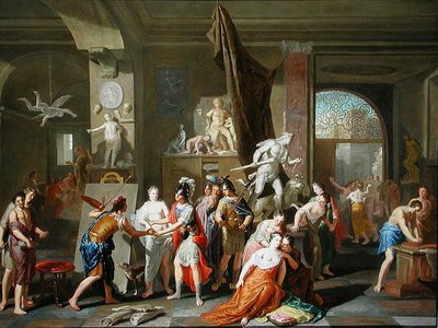 Apelles maalaa Campaspen (öljy paneelille) tekijältä Gerard Hoet