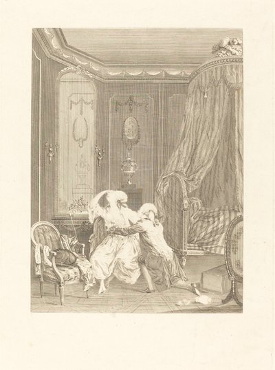 Myöhäinen parannus tekijältä Gerard Rene Le Vilain after Nicolas Lavreince
