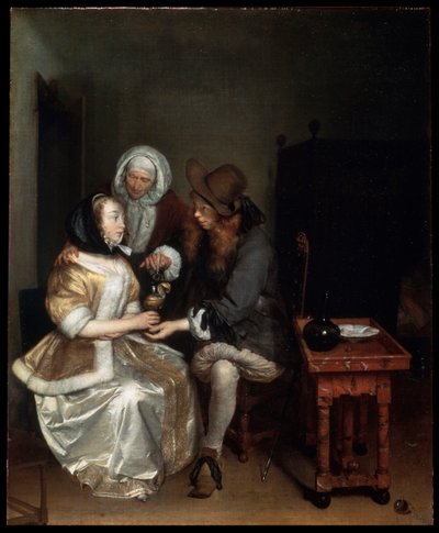 "A Glass of Limonade", 1660-luku. tekijältä Gerard Terborch II