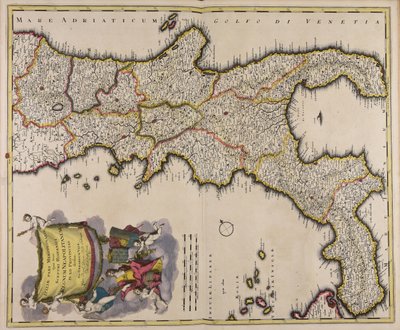 Italiae pars meridionalis quae nunc sceptri Hispanici regnum Neapolitanum in XII provincias divisum tekijältä Gerard Valck