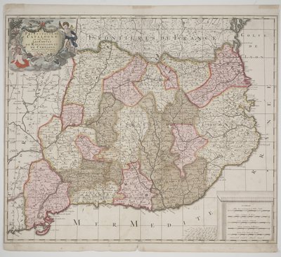 Katalonian ruhtinaskunta, n. 1702 (käsinvärinen etsaus) tekijältä Gerard Valck