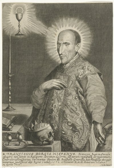 Pyhän Francis Borgian muotokuva tekijältä Gerard de Groos