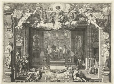 Westminsterin sopimuksen allegoria Allegoria rauhasta Englannin ja Yhdistyneen Alankomaiden välillä, 1674 tekijältä Gerard de Lairesse