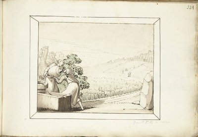 Rebecca ja Eliezer kaivolla tekijältä Gerard ter Borch (I) (possibly)