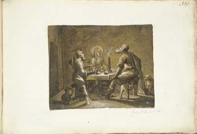 Ruokailu Emmauksessa tekijältä Gerard ter Borch (I)