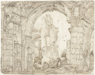 Ruïnes van de therme van Caracalla, Rooma tekijältä Gerard ter Borch (I)