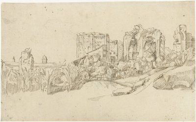 Trajanuksen kylpylän rauniot tekijältä Gerard ter Borch (II)