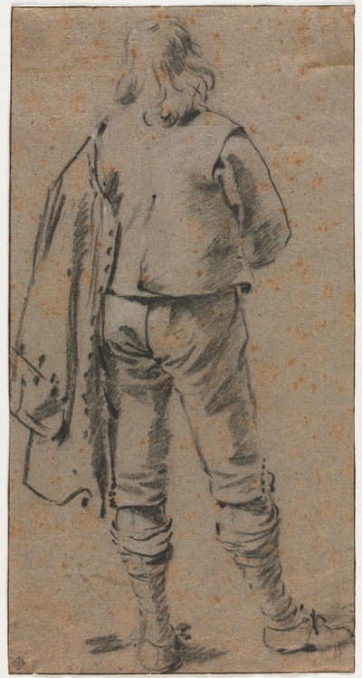 Mies seisoo takaa katsottuna tekijältä Gerard ter Borch