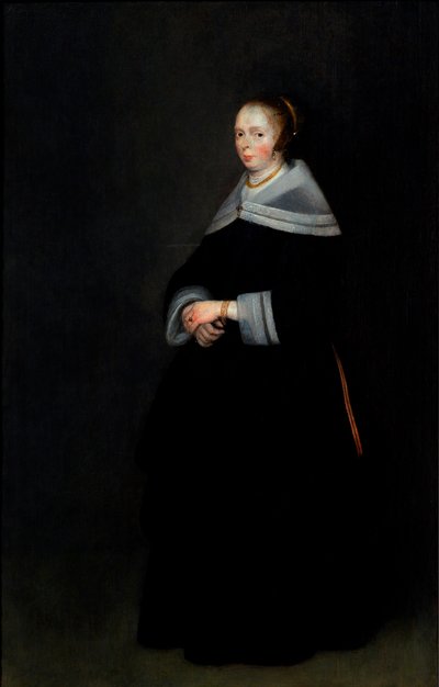 Tanskalainen:  Dameportræt Portrait of a Lady: Dameportræt Portrait of a Lady tekijältä Gerard ter Borch