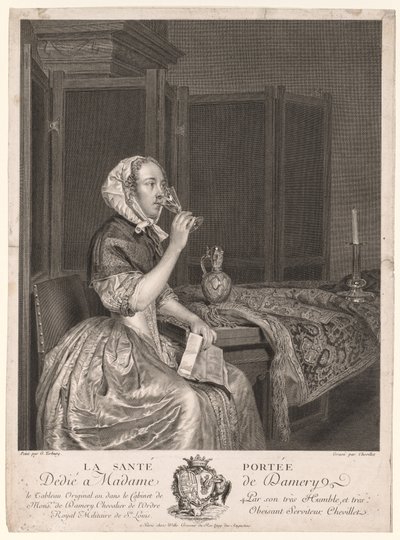 Paahtoleivän juominen. tekijältä Gerard ter Borch
