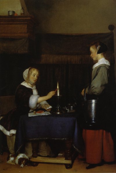 Kirjeenvaihtaja tekijältä Gerard ter Borch