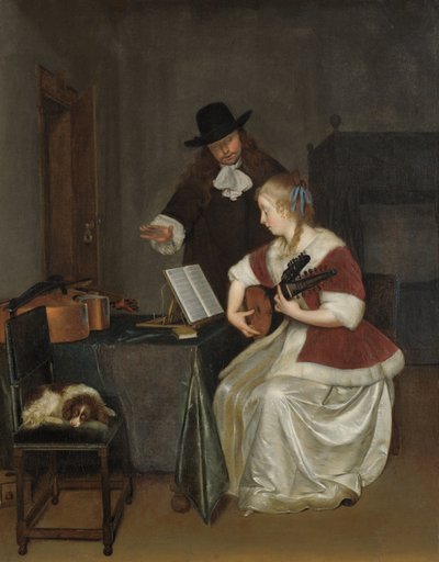 Musiikkitunti tekijältä Gerard ter Borch