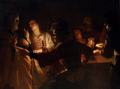 Le Reniement de Saint Pierre tekijältä Gerard van Honthorst