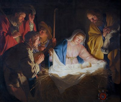 Paimenten palvonta tekijältä Gerard van Honthorst