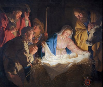Paimenten palvonta tekijältä Gerard van Honthorst